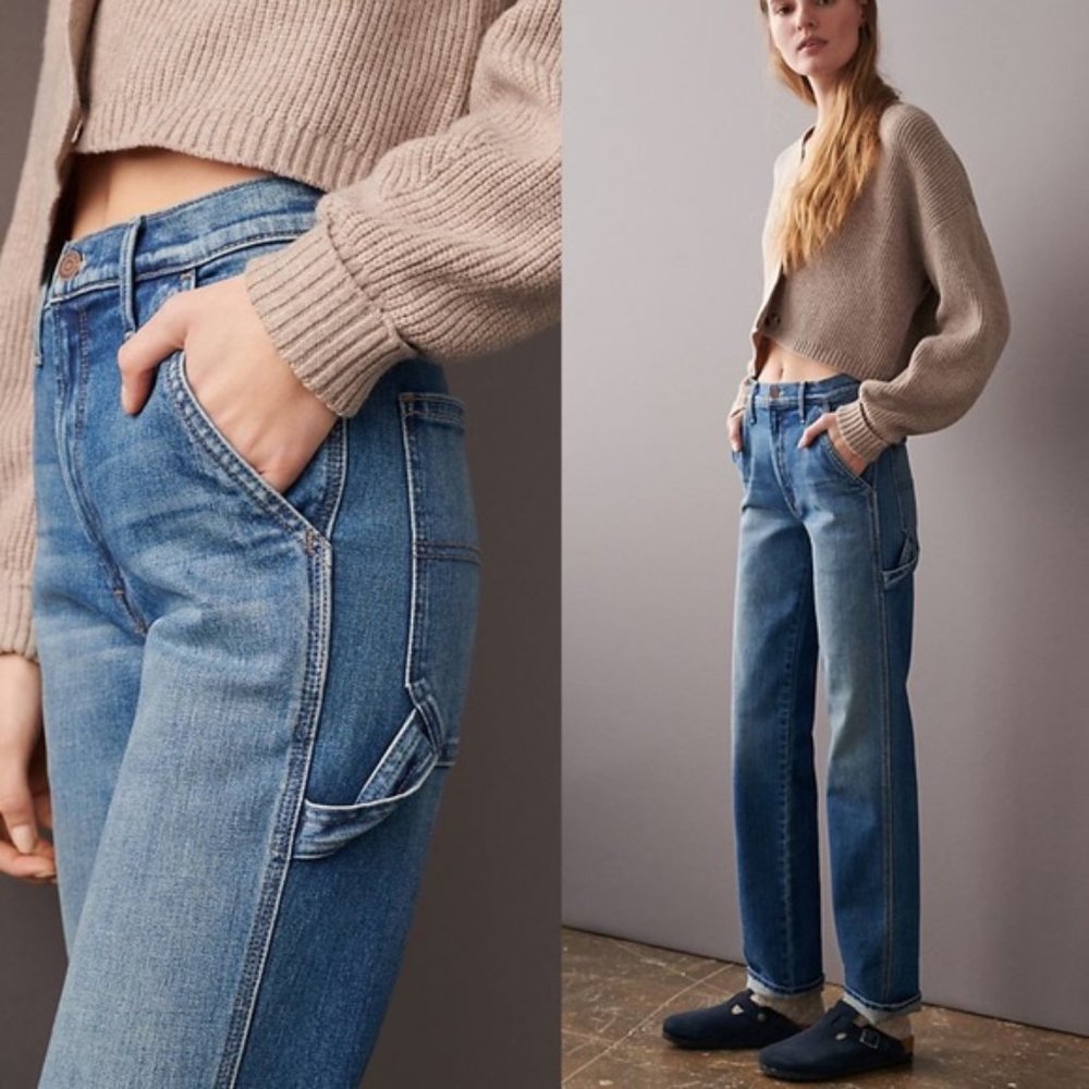 MOTHER High Waisted Utility Pants Jeans 27 - Picture 2 of 10